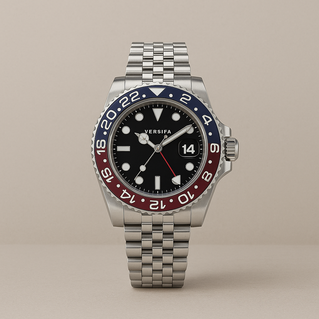 Watch Versifa Watch Black Steel Classic