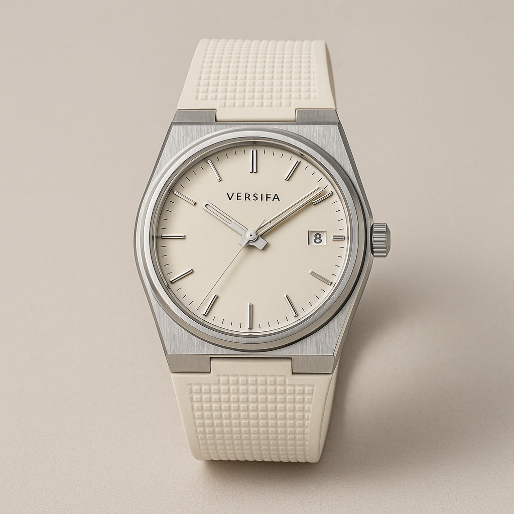 Watch Versifa Bracelet Red Steel Line
