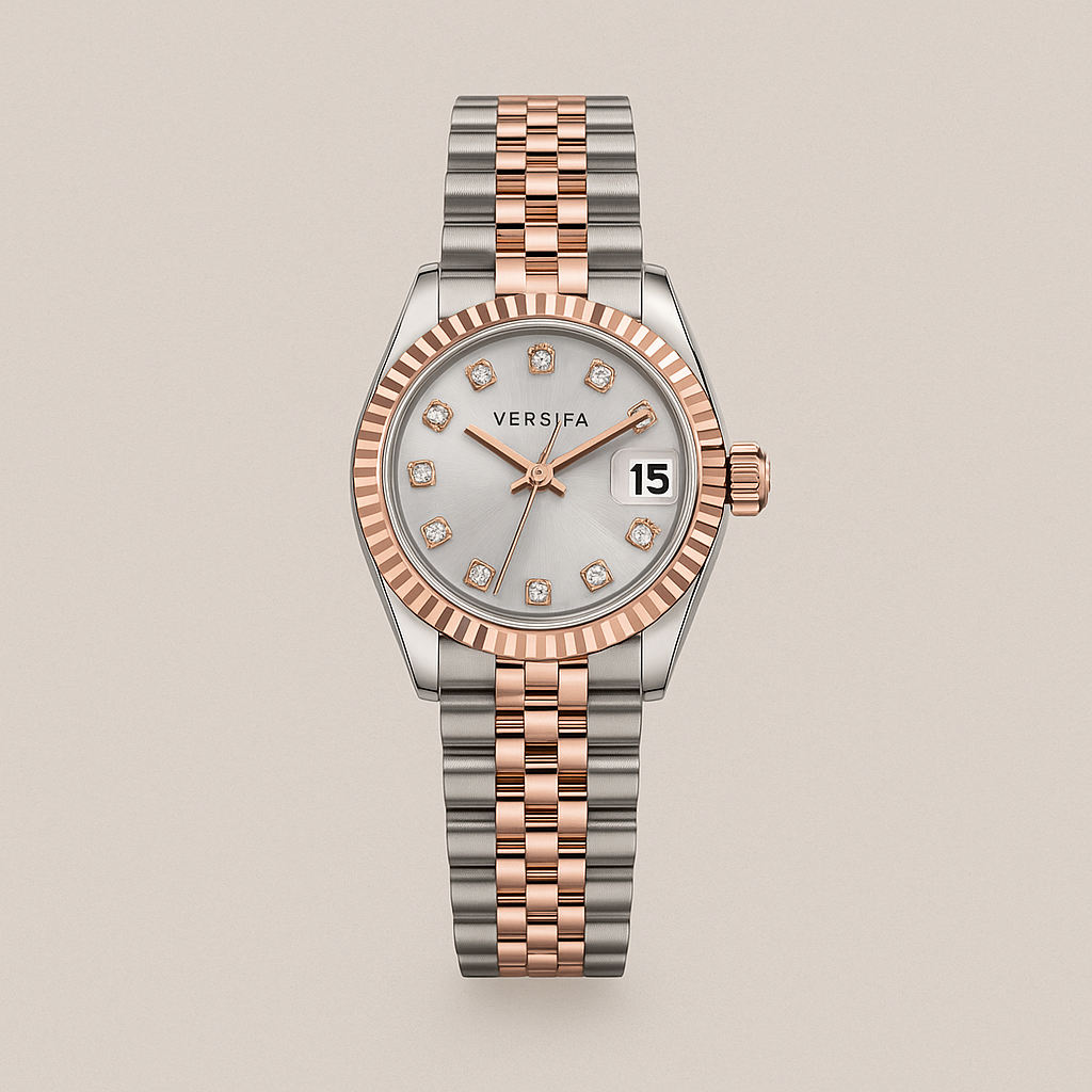 Watch Versifa Watch Rose Gold Steel Elite