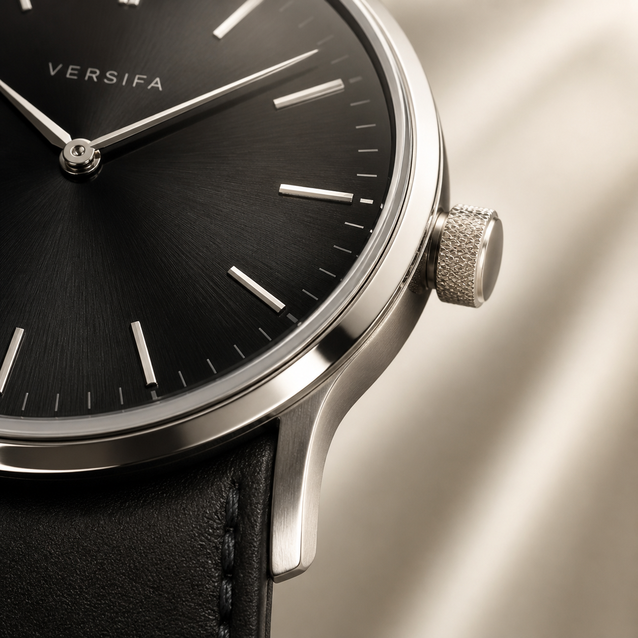 Close detail of a Versifa watch